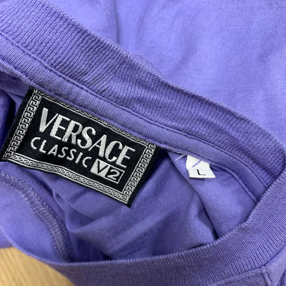 L) 90's Versace 올드 베르사체 V2 실키 루즈핏 반팔 상품이미지3