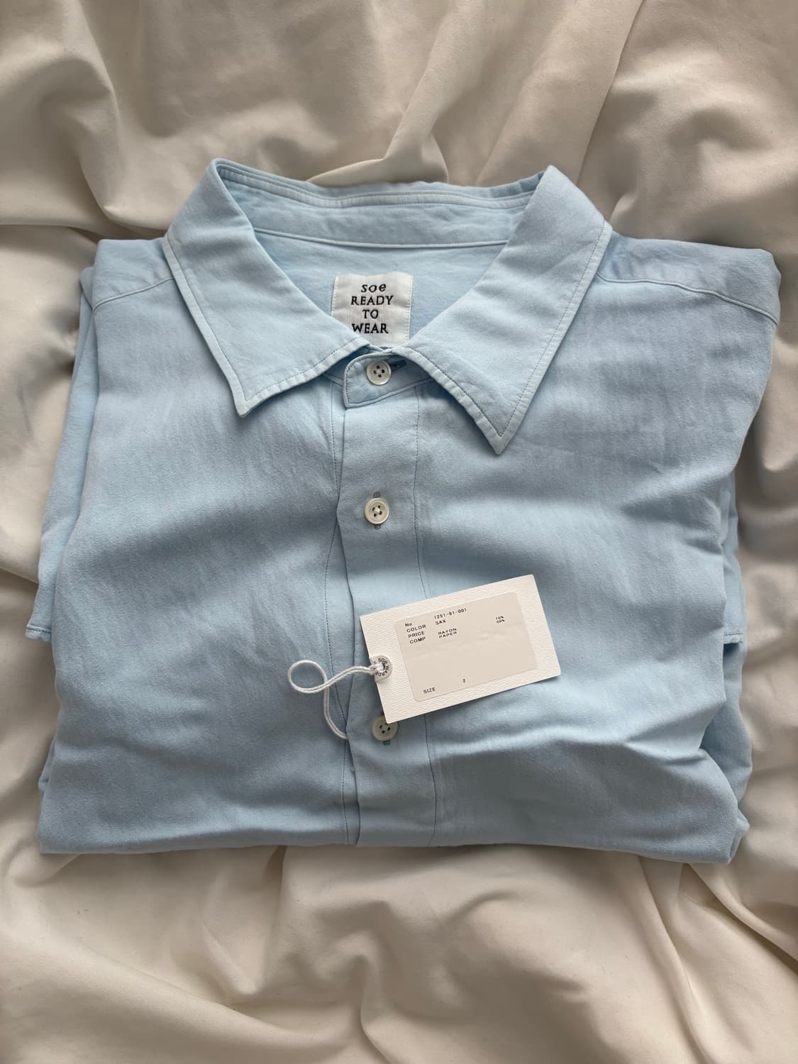 SOE / RAYON PAPER SHIRTS (SAX) 상품이미지4