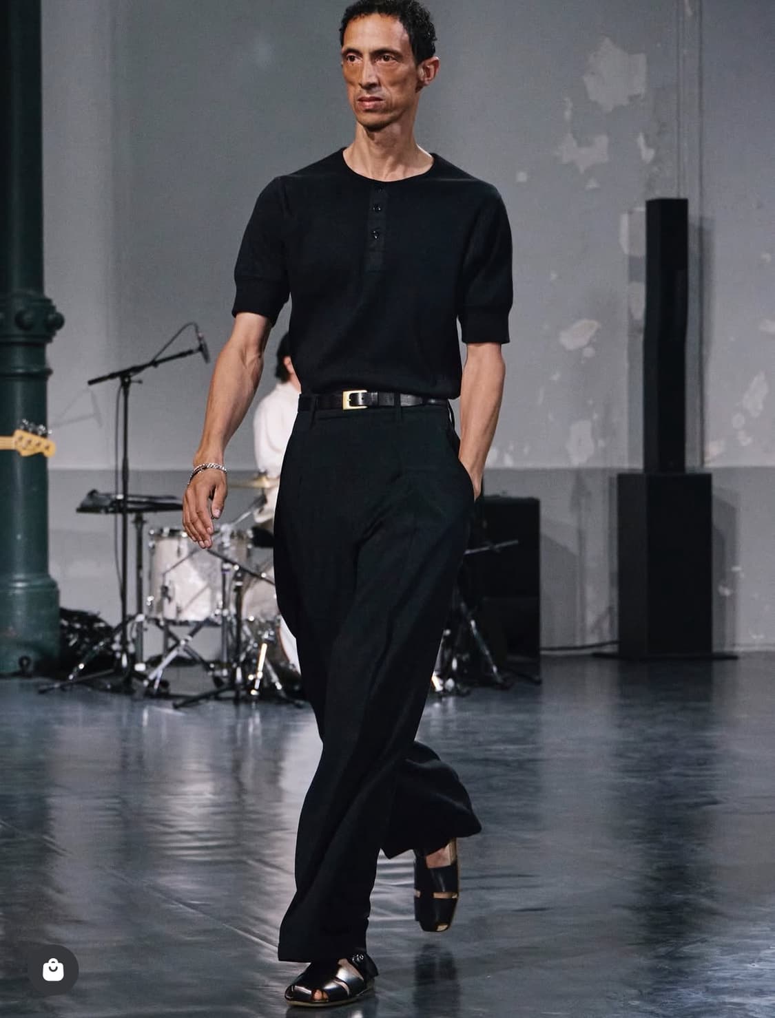 르메르 26SS 립 헨리넥 블랙 XL 상품이미지1