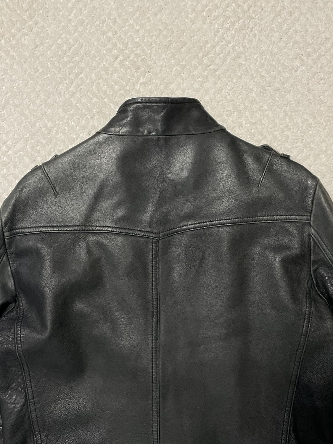 광희시장 웨스턴 무드 램스킨 양가죽 레더 자켓 브라운 상품이미지6