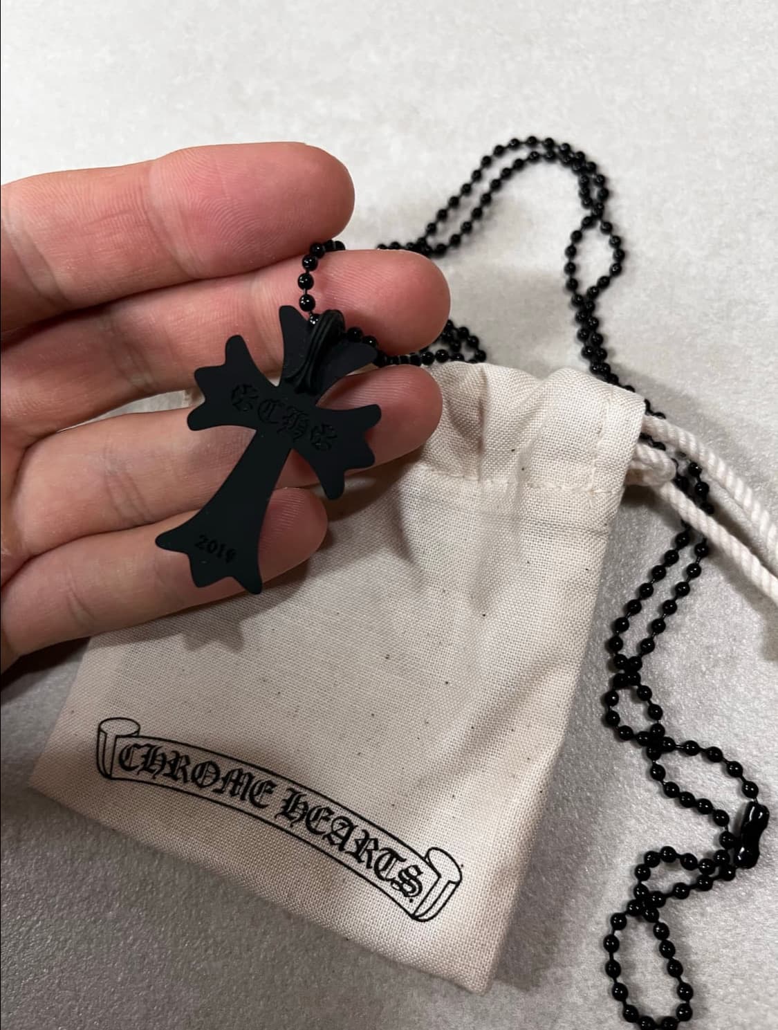 구매내역o) 크롬하츠 아오야마 20주년 목걸이 블랙 상품이미지2