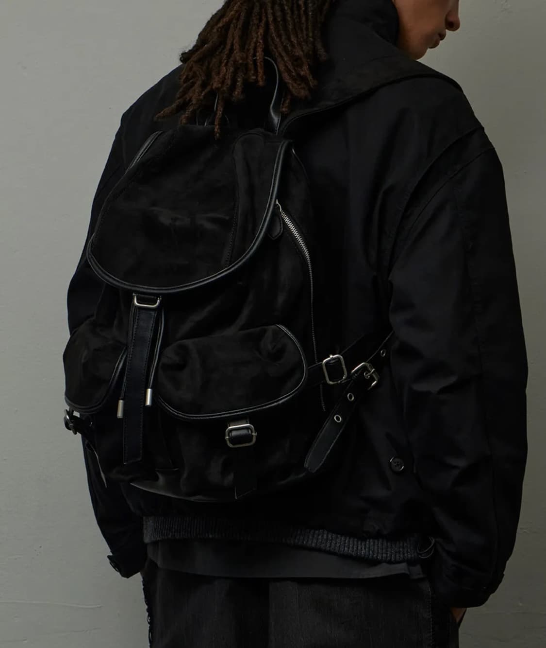 앨버트 스웨이드 럭색 블랙 상품이미지1