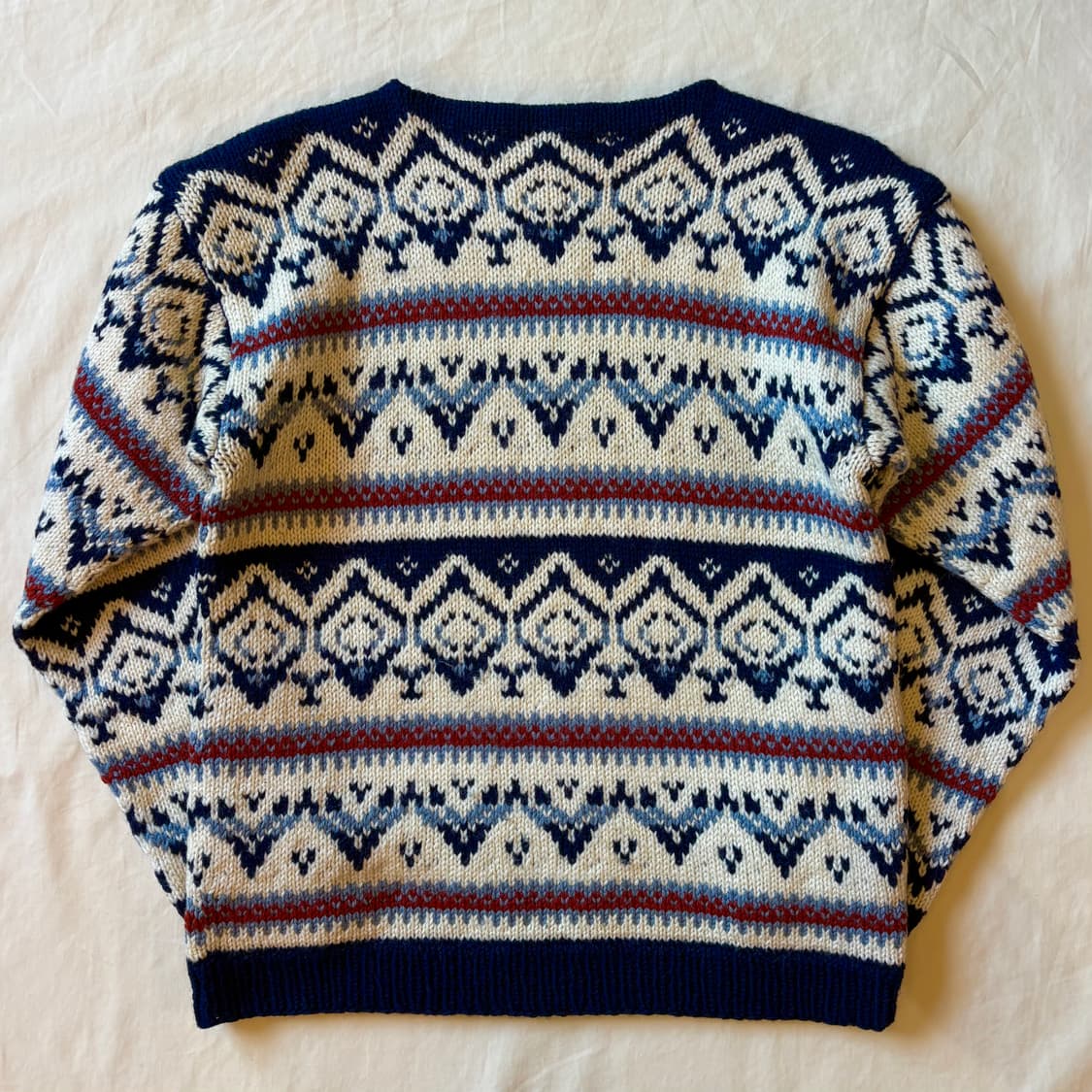 [100-102] 70s NORWAY 핸드 니티드 울  니트 스웨터 상품이미지7