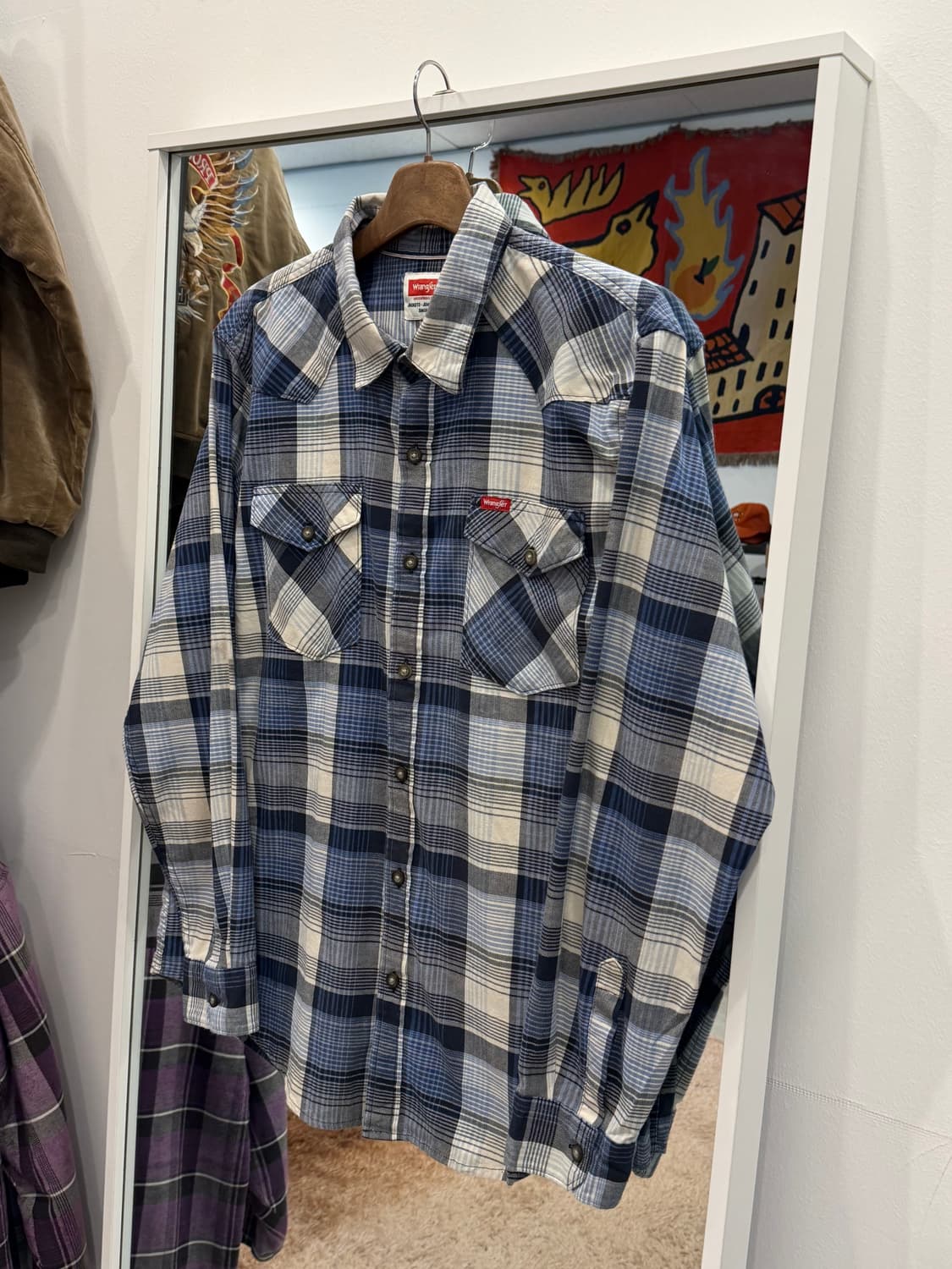 Wrangler 랭글러 웨스턴 체크 셔츠 상품이미지1