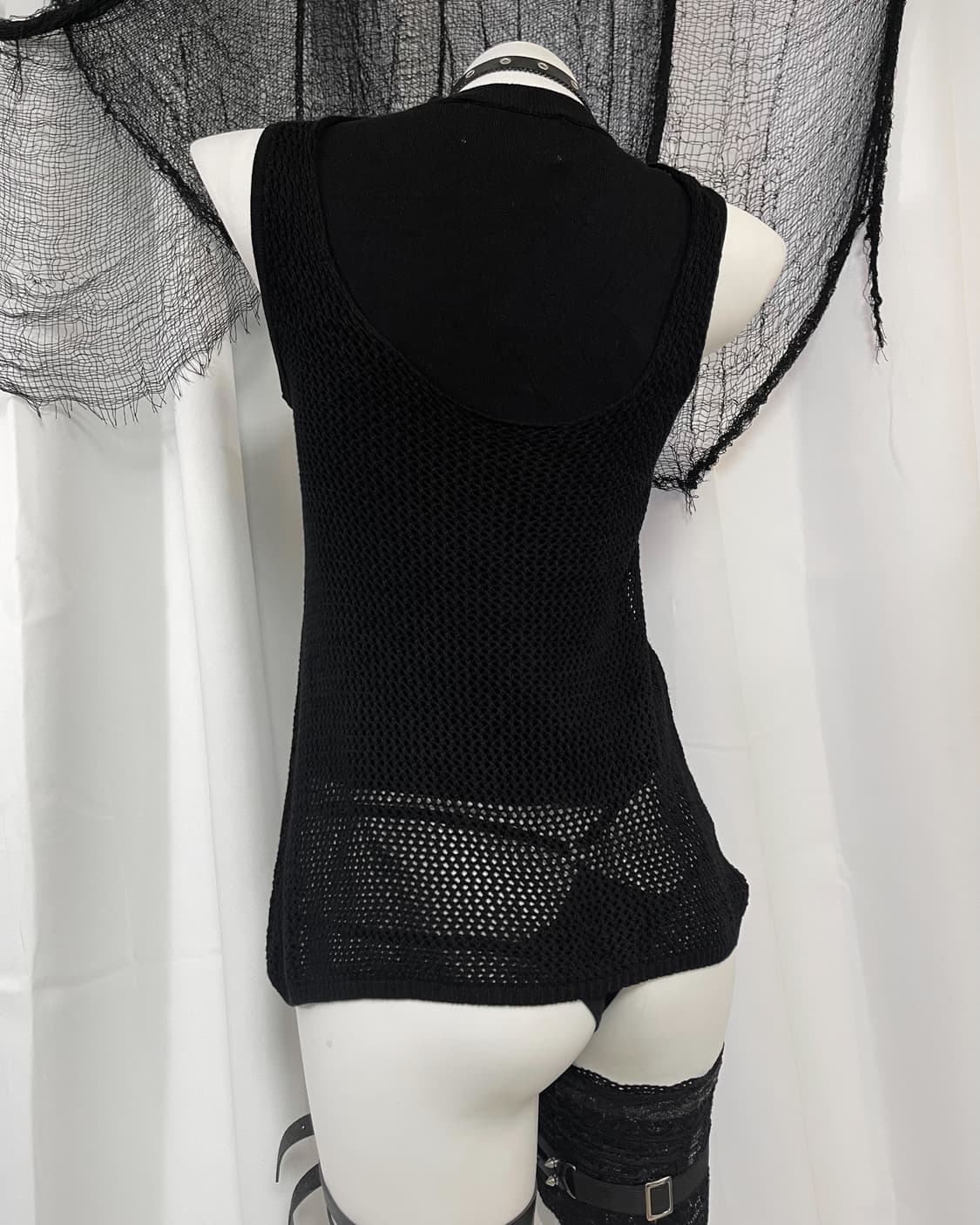 mask knit sleeveless 상품이미지5