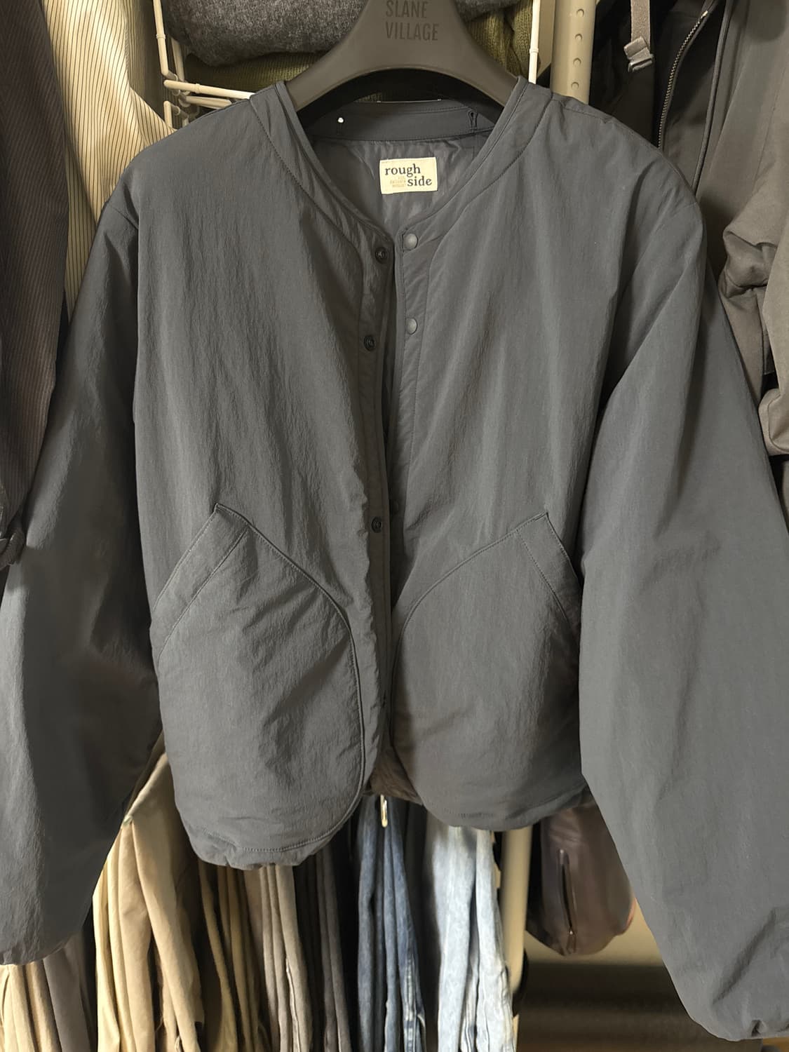 러프사이드 인슐레이션 가디건 네이비 1 상품이미지3