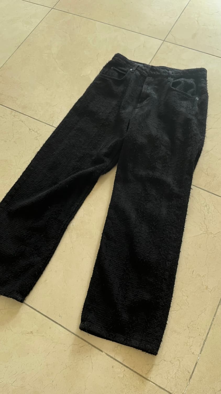자라 자카드 릴렉스드핏 블랙 팬츠  상품이미지8