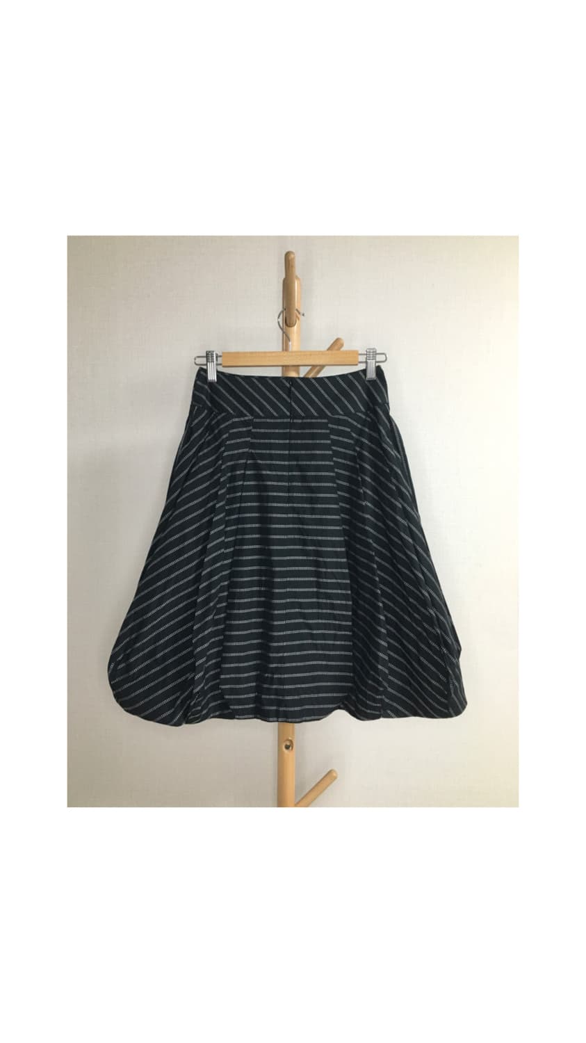 Hiroko bis 히로코 비스 블랙 스티치 벌룬 스커트 상품이미지5