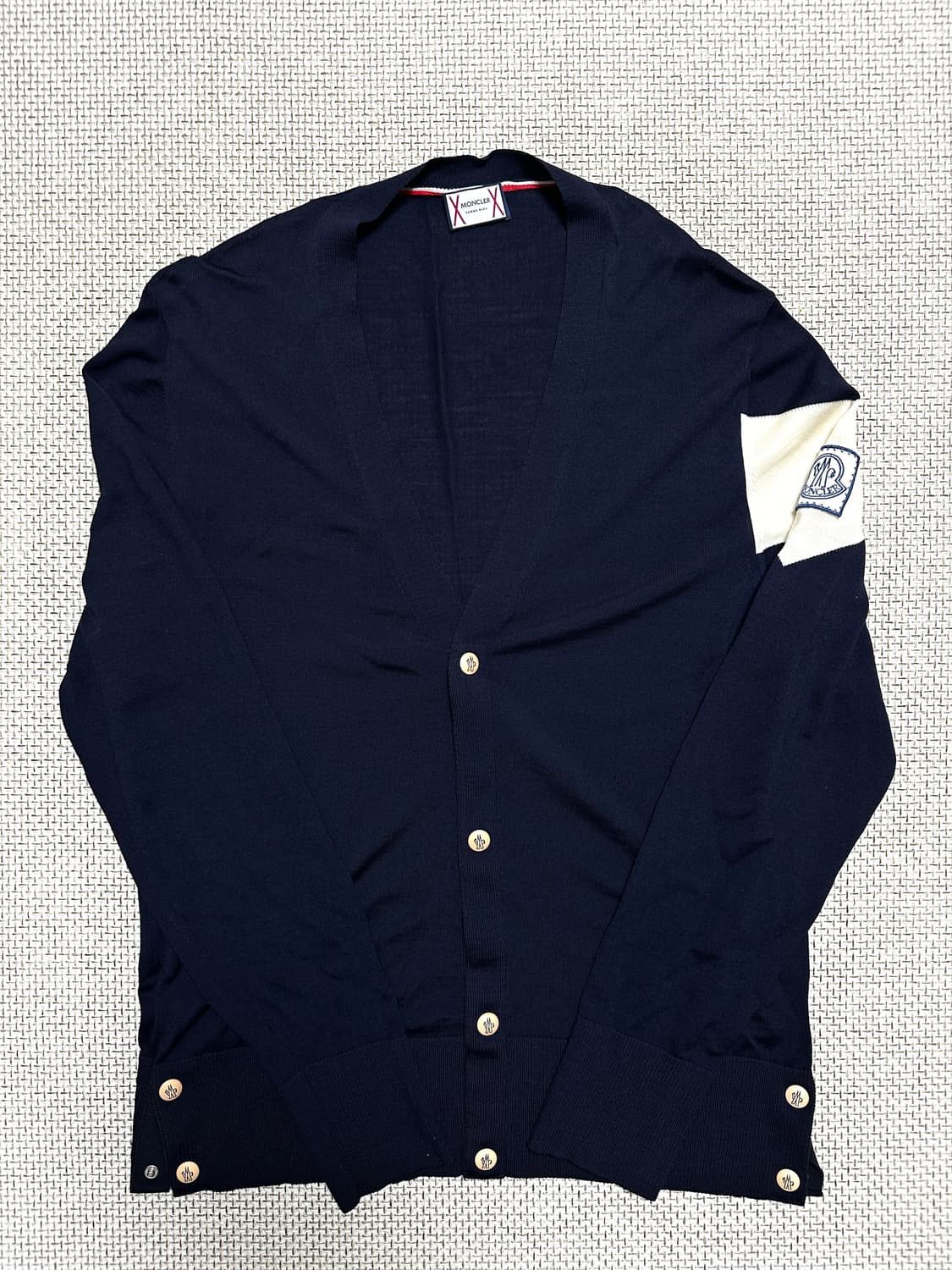 [M/백화점판] 몽클레어 감마블루 네이비 울 가디건 상품이미지1