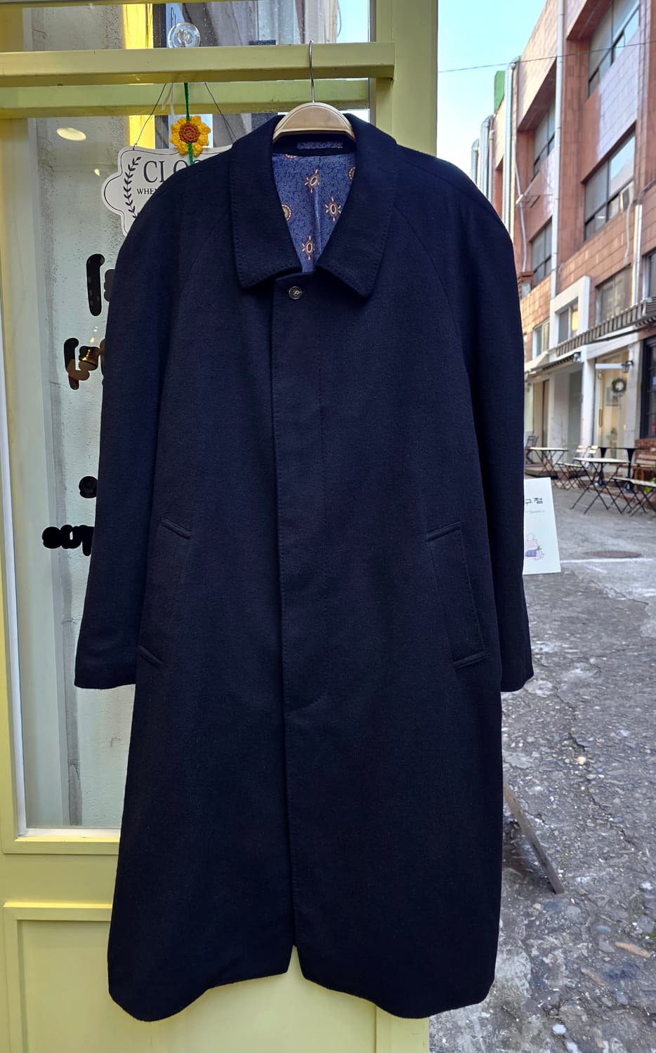 Dicuore 블랙 캐시미어&실크 발마칸 코트 상품이미지2