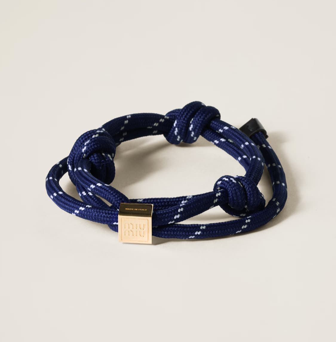 미우미우 코드 팔찌 네이비  상품이미지1