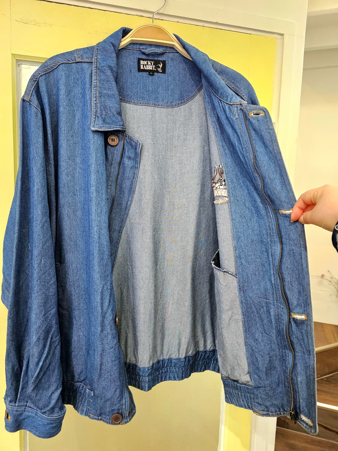 Rocky Rabbit 데님 블루종 상품이미지6
