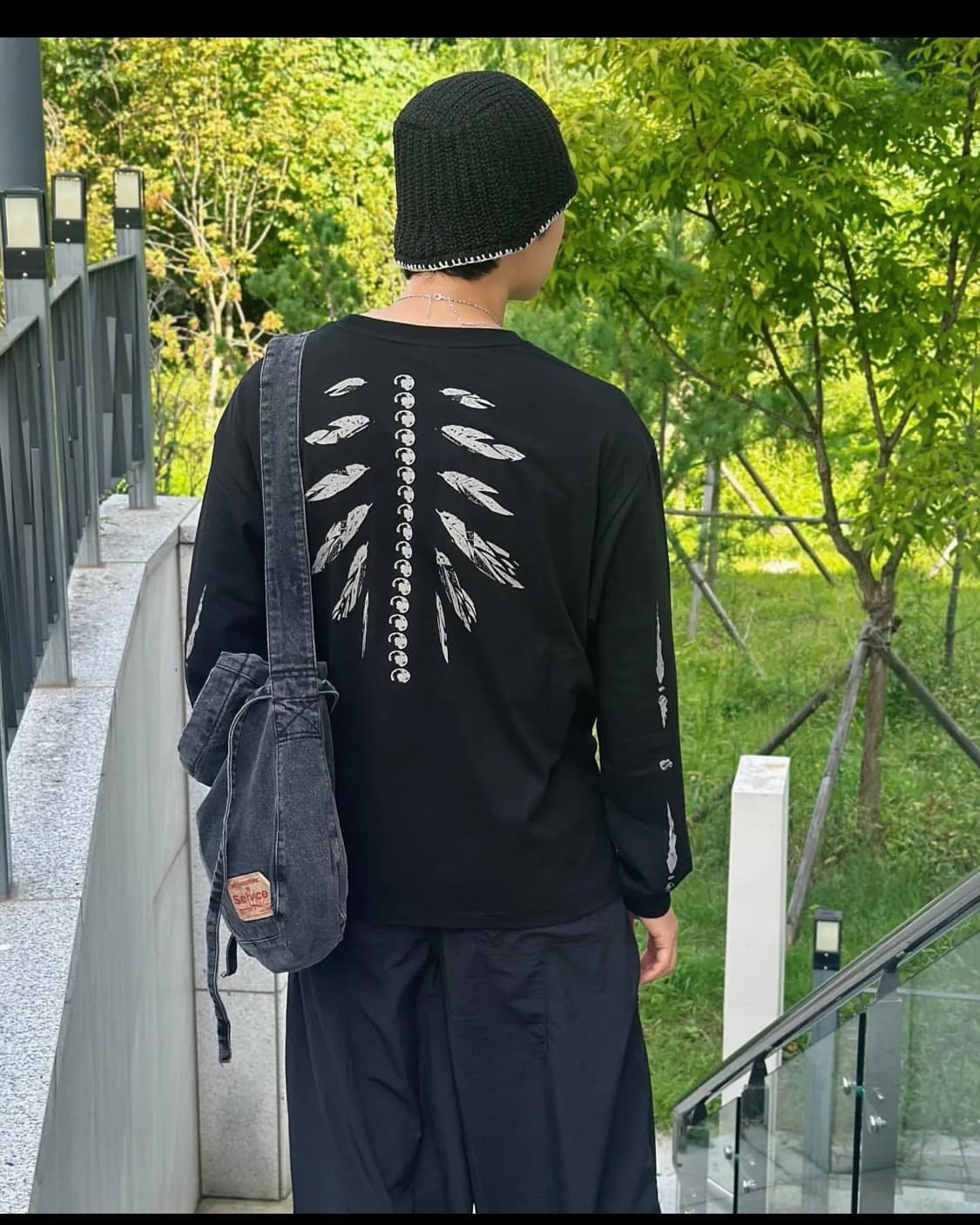 본바트 리브스 본 롱슬리브 (블랙) 상품이미지1