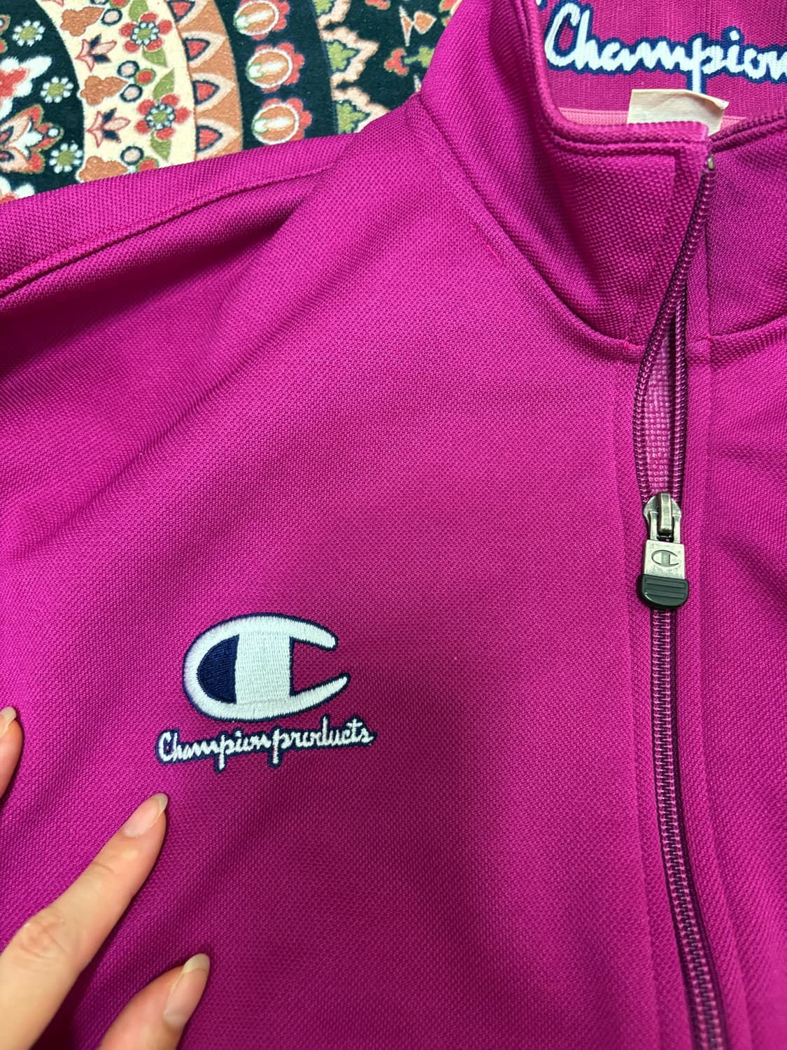 Champion 챔피온 져지 트랙탑 마젠타 상품이미지4