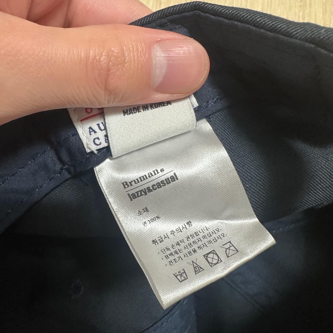 Free 브루먼 볼캡 일자챙 네이비 상품이미지7