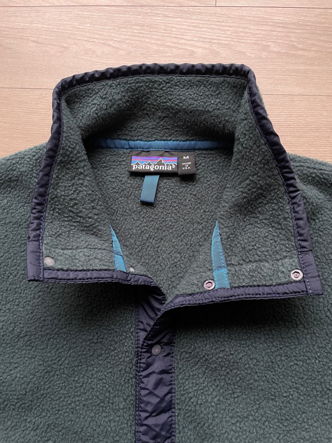 90s 파타고니아 신칠라 그린 네이비 rare 빈티지 상품이미지3
