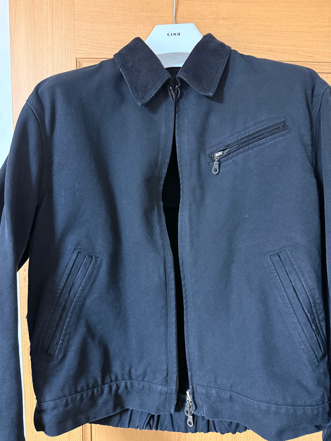 쿠어 오버다잉 페이디드 데미지 워크 자켓 상품이미지1