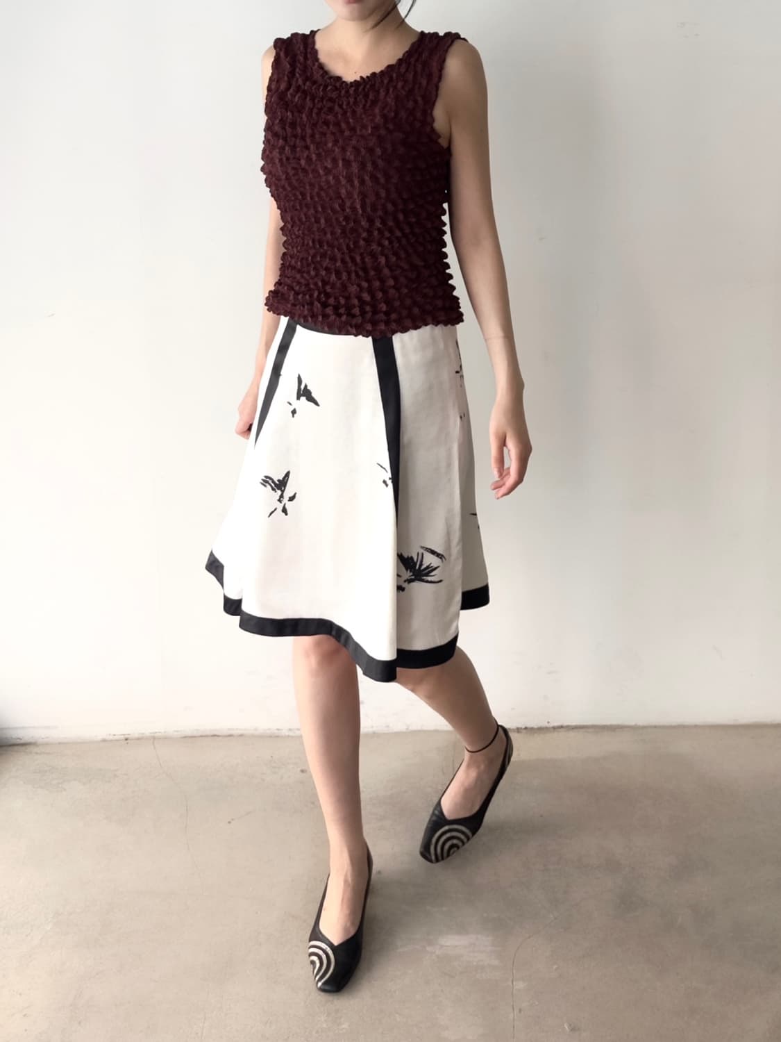 EMPORIO ARMANI flower silk skirt 상품이미지5