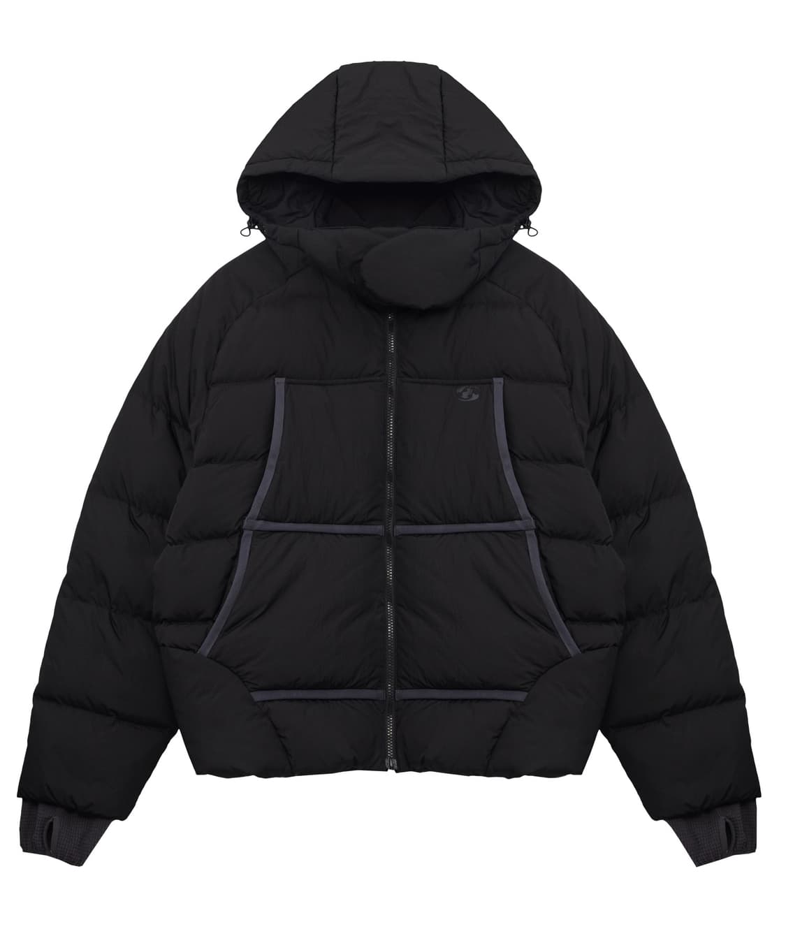 산산기어 TAPED PUFFER JACKET [Black] 2 Size 상품이미지1