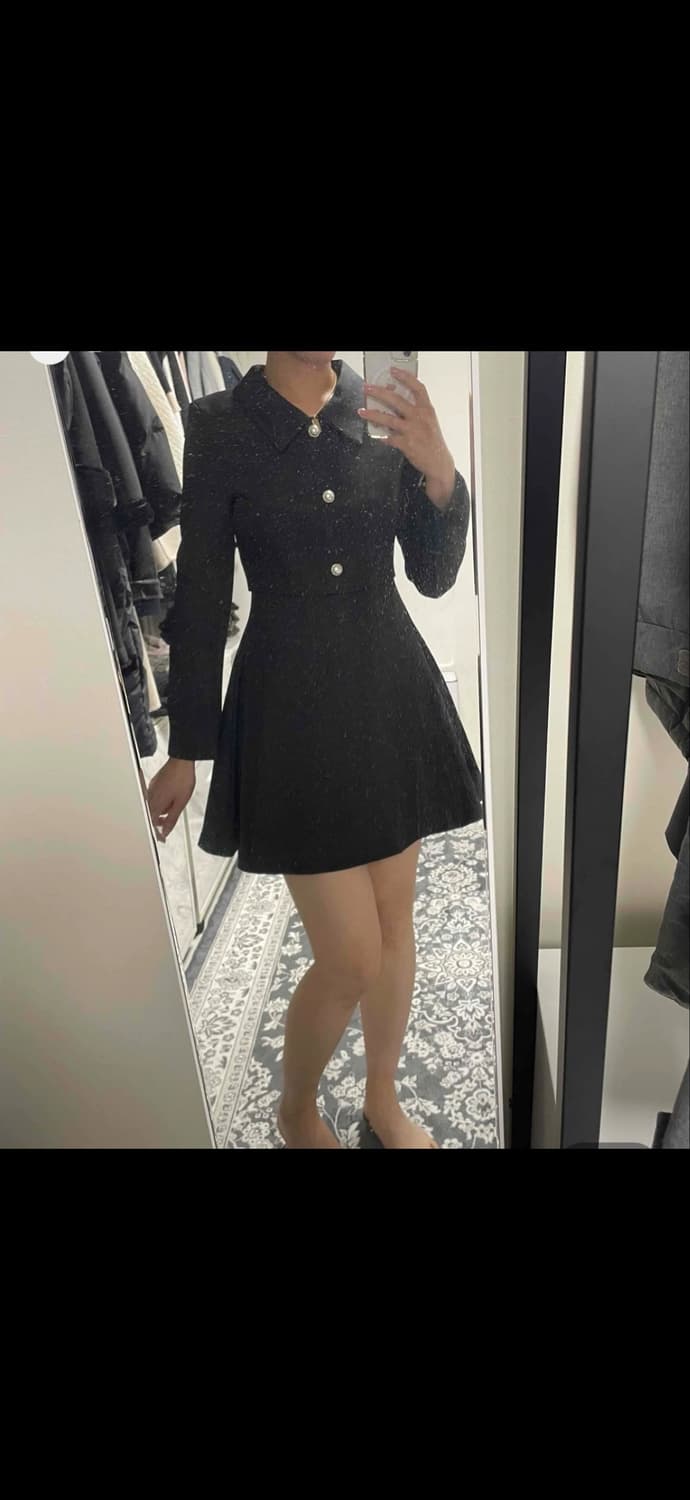 블랙진주단추원피스 상품이미지1