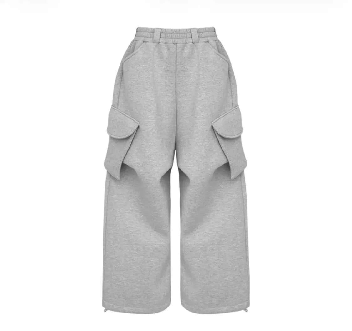 [OS] MJD 코인서울 와이드 카고 스웻 팬츠 그레이 상품이미지1