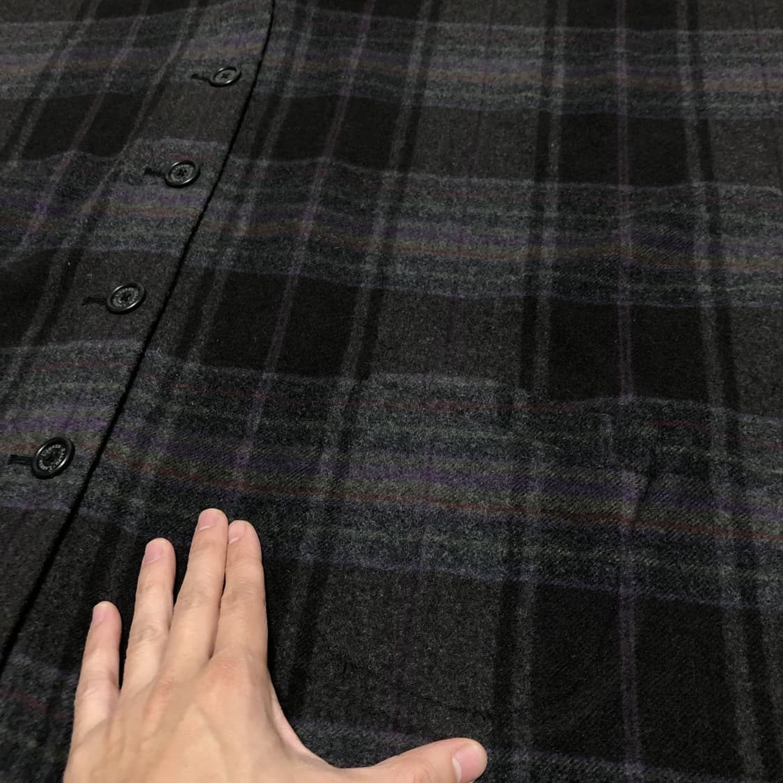 (ONE SIZE) 폴로 랄프로렌 POLO 체크 패턴 판초 머플러 상품이미지4