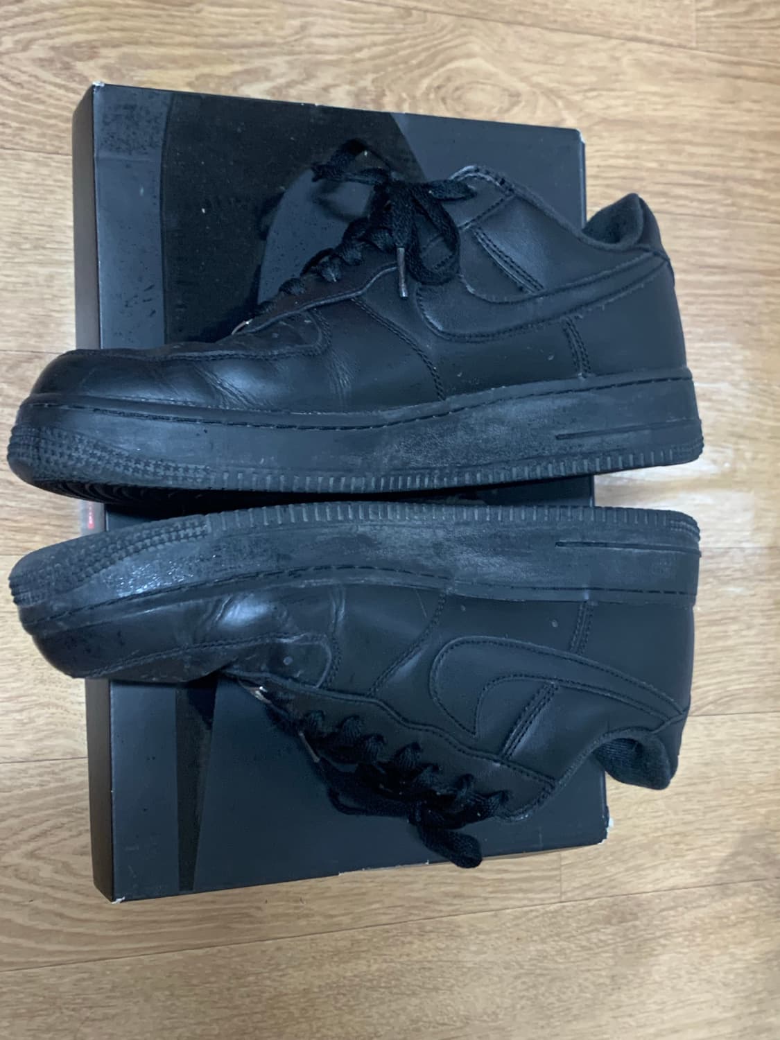 [280]나이키 에어포스1 X 슈프림 올검 블랙포스 로우 상품이미지3