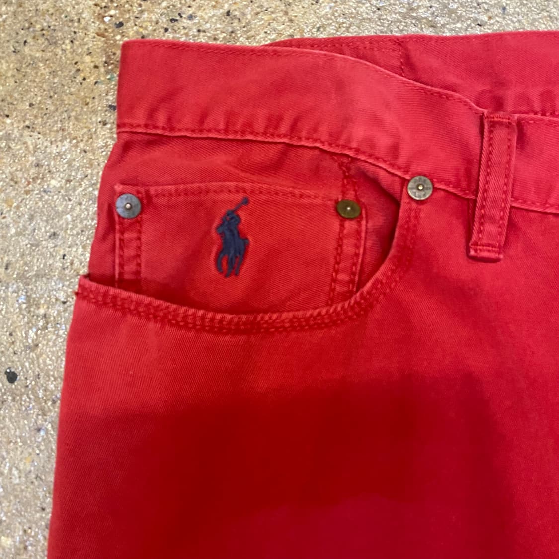 USA 미국 빈티지 폴로 랄프로렌 레드 면바지 상품이미지3