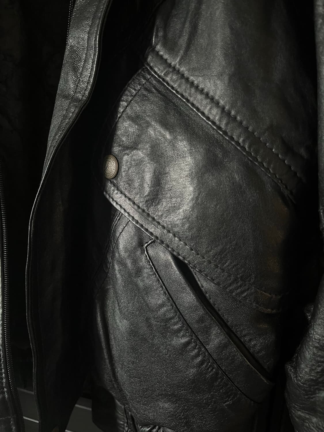 Vintage leather jacket 상품이미지2