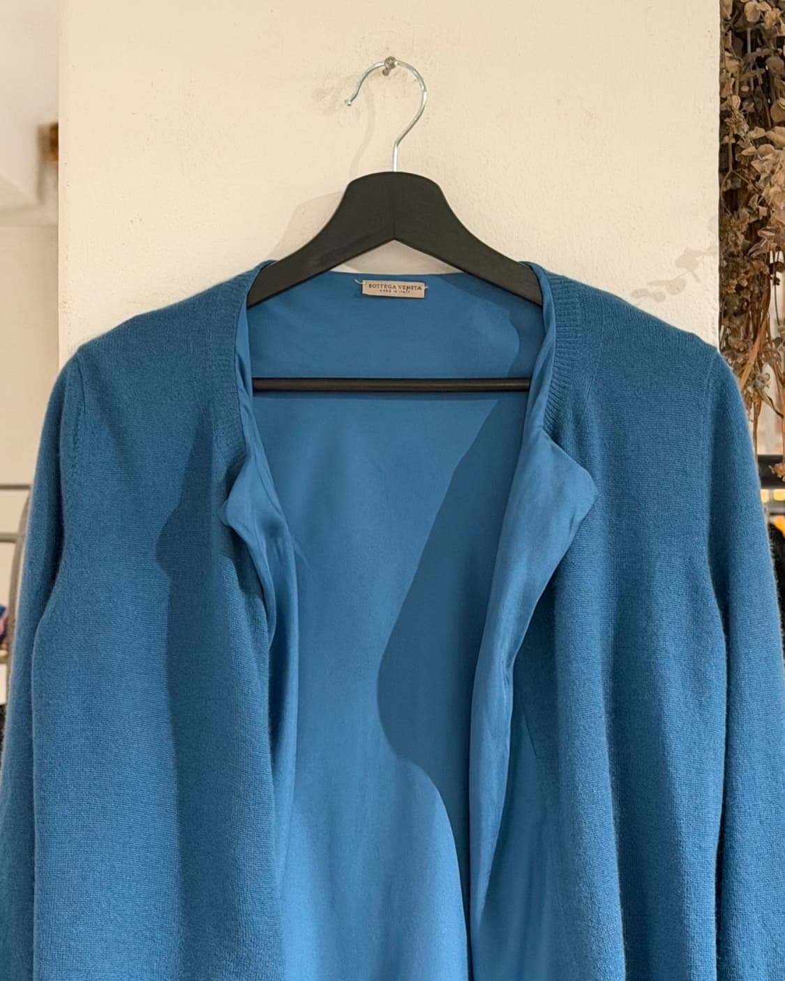 보테가 베네타 블루 실크 니트 가디건 상품이미지4