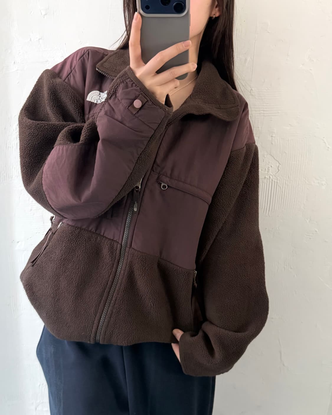 The North Face 노스페이스 브라운 컬러 플리스 자켓 상품이미지1