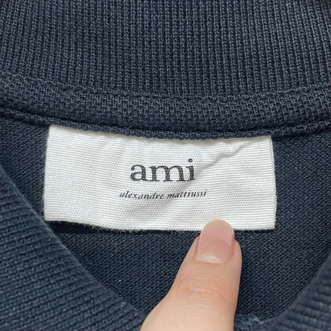 ami 로고 블랙 폴로티 상품이미지7