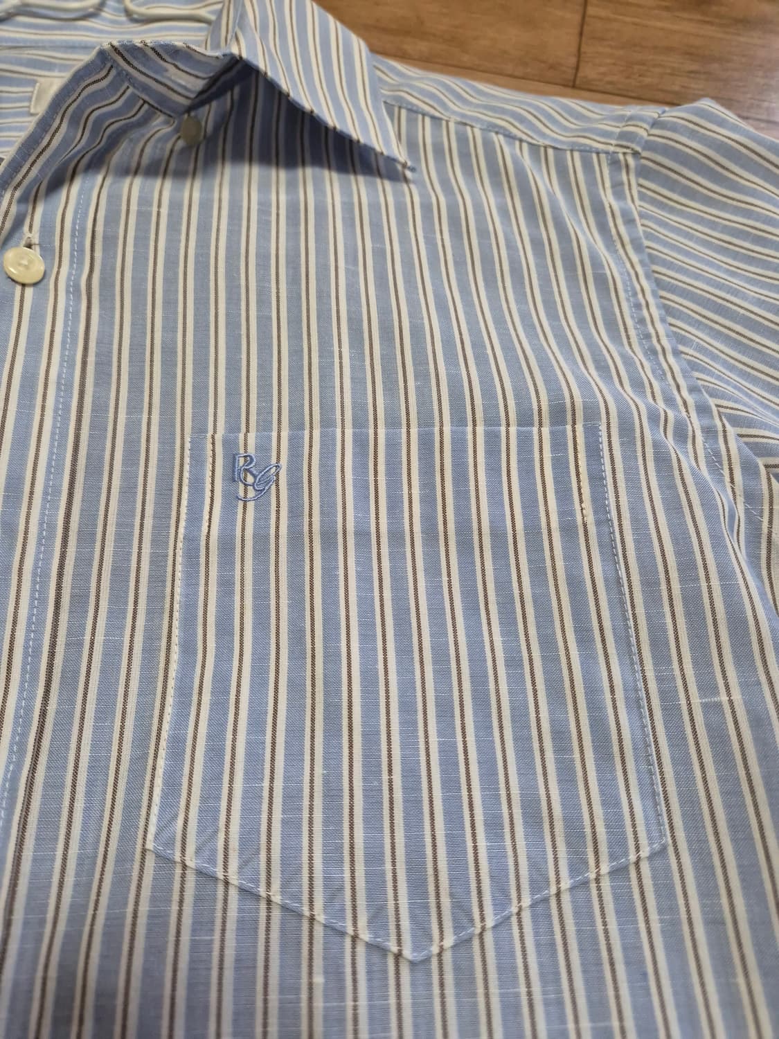 로가디스 스트라이프 반팔 셔츠 상품이미지2