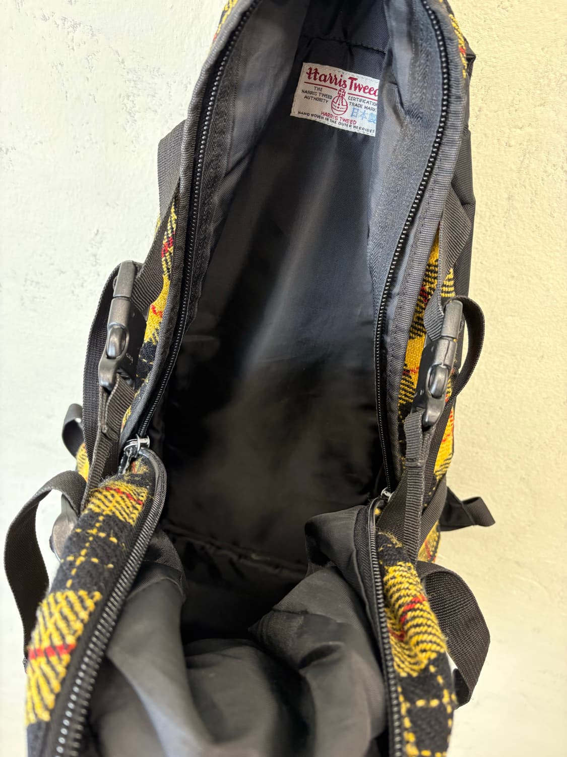해리스트위드 90s 빈티지 체크 트위드 마운틴 백팩 상품이미지9