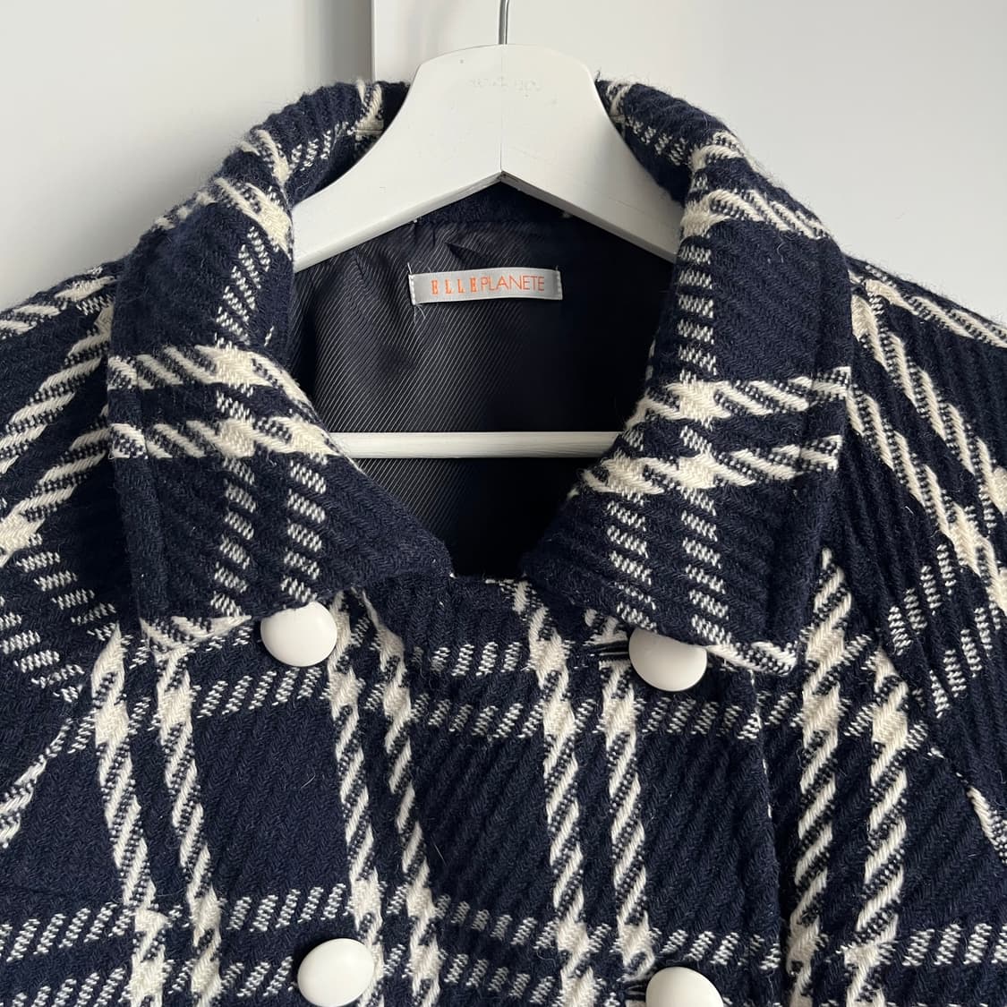 ELLE PLANETE wool check Jacket 상품이미지6