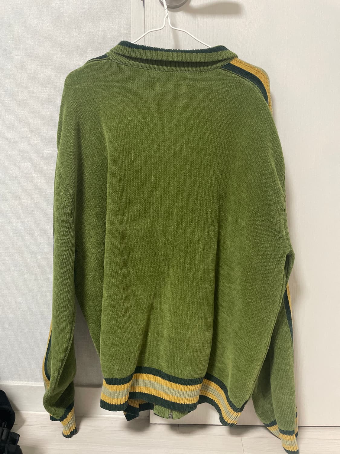 디스이스네버댓 스트라이프 가디건 올리브 xl 상품이미지6