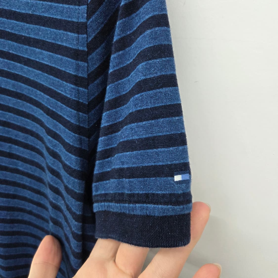 타미힐피거 스트라이프 반팔 카라티 남s 상품이미지3