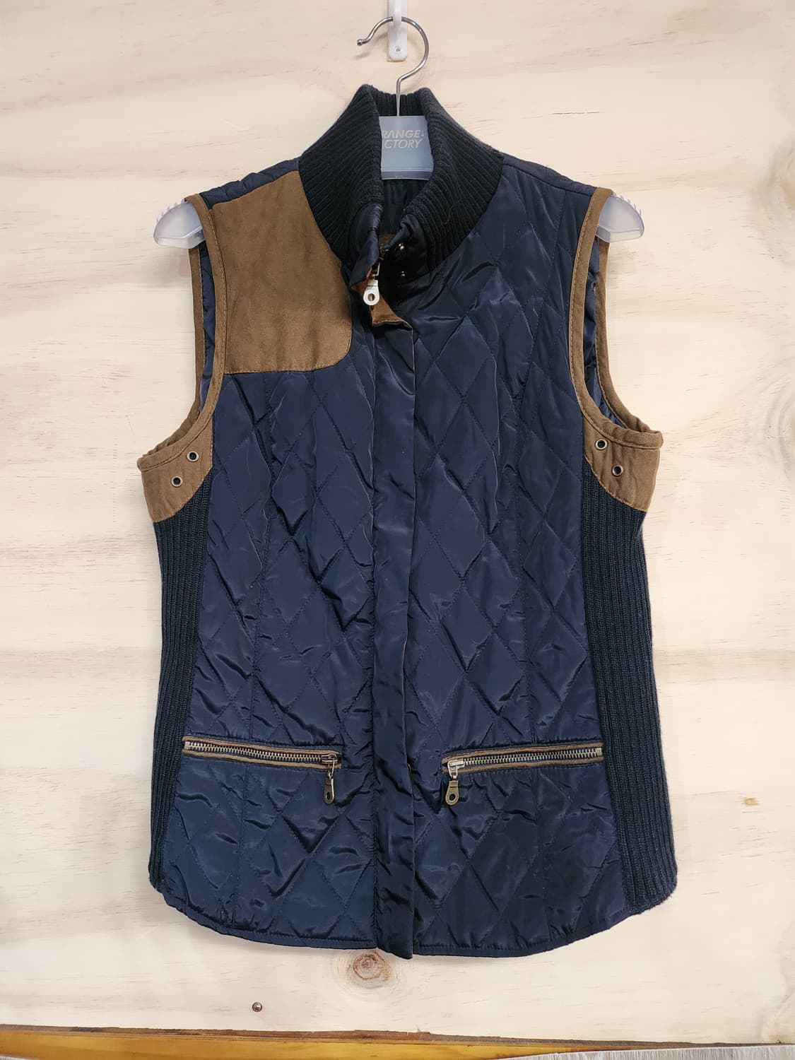 123) 자라 ZARA 퀼팅 배색 조끼 상품이미지1