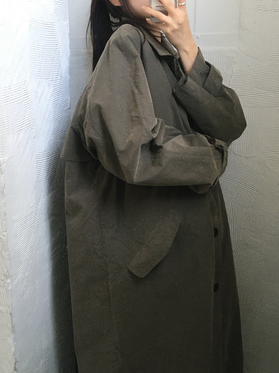 CP Company 씨피컴퍼니 90‘s 나일론 카키 롱 코트 상품이미지7