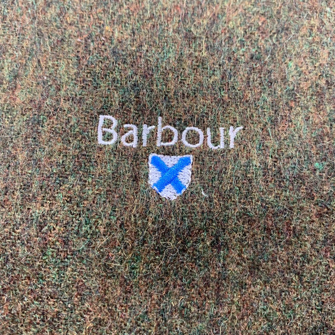 바버 자수로고 멜란지 울 머플러 목도리 스카프  상품이미지4