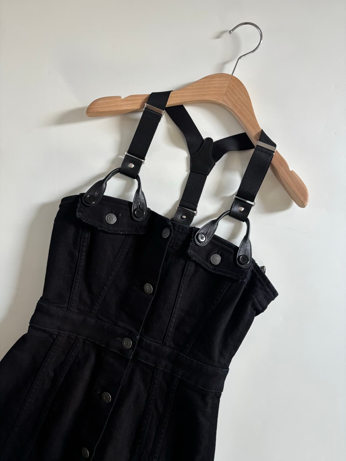 Moschino 모스키노 쿠튀르 블랙 서스펜더 원피스 상품이미지1