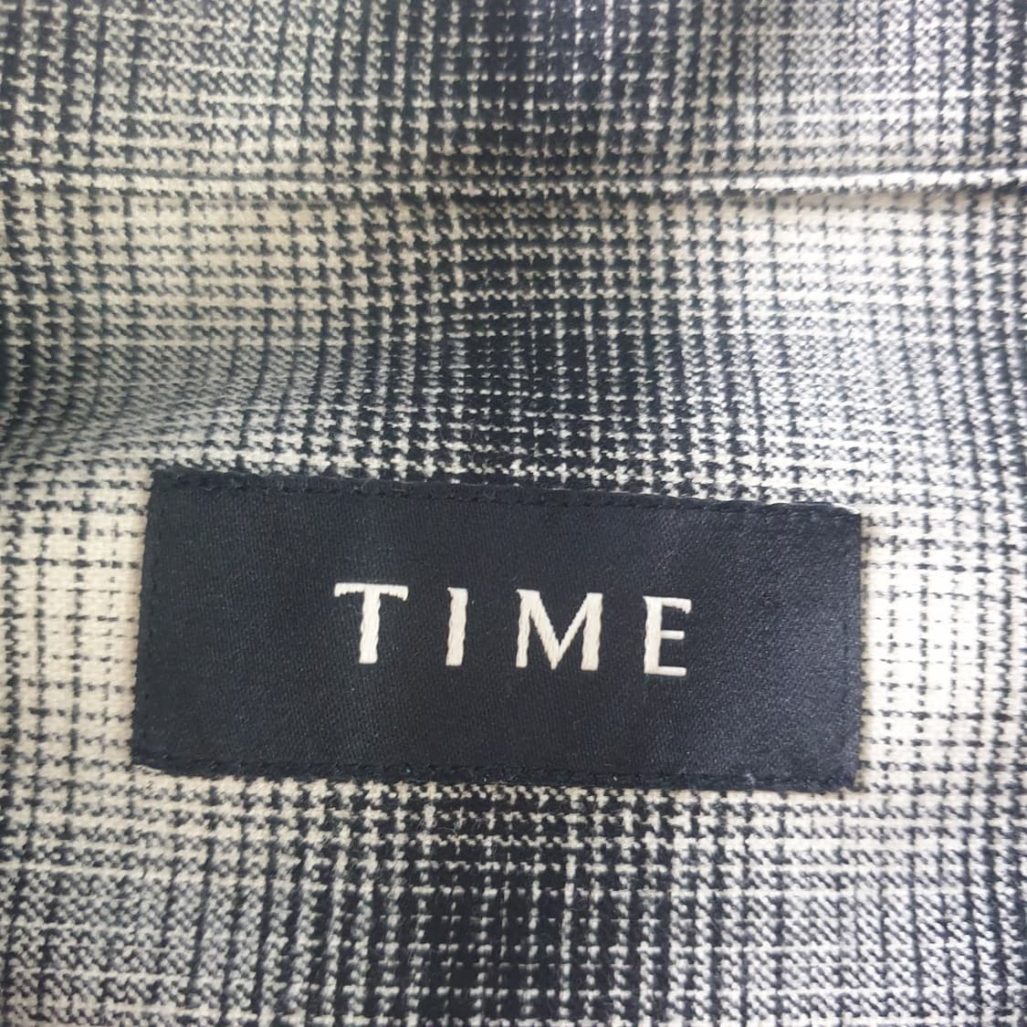 [무료배송] TIME 체크 패턴 긴팔 셔츠 상품이미지3