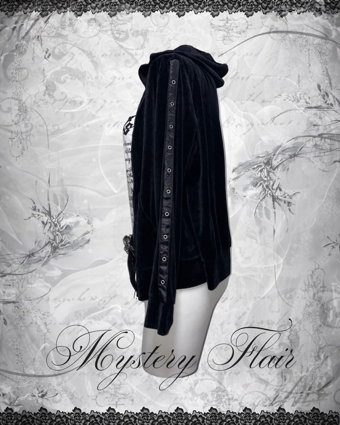 00s 갸루펑크 나시 + 아일렛 벨벳 후드 상품이미지3