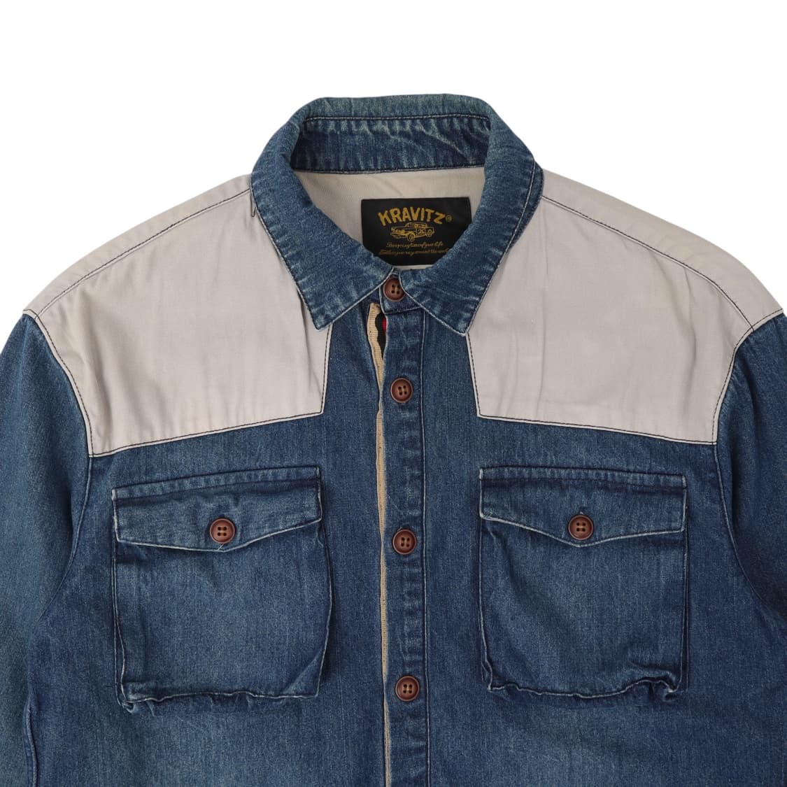 Kravitz 빈티지 워크 데님 셔츠 상품이미지2