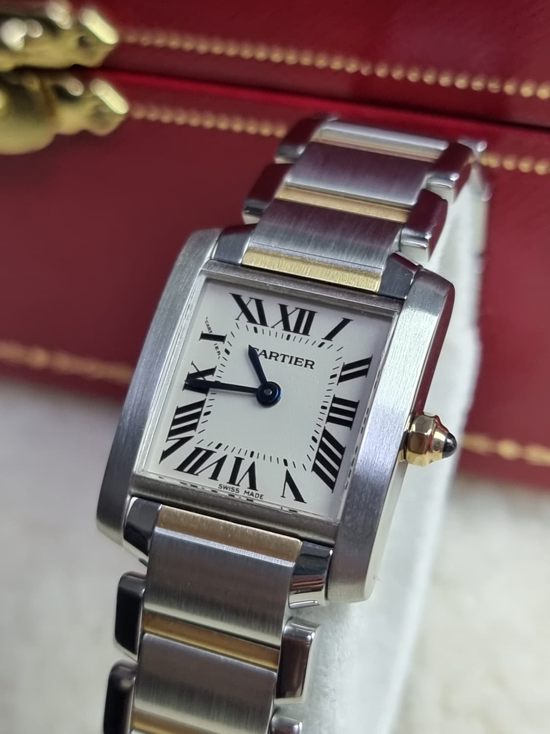[까르띠에 정품보증서] 탱크 프랑세즈 18K 콤비 S 쿼츠 여성시계 07 상품이미지1