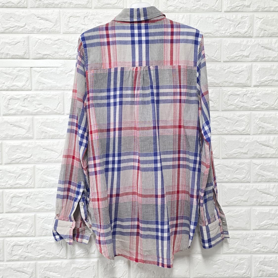 택포) 니콜라스케이 Nicholas K 체크 셔츠 S 상품이미지4