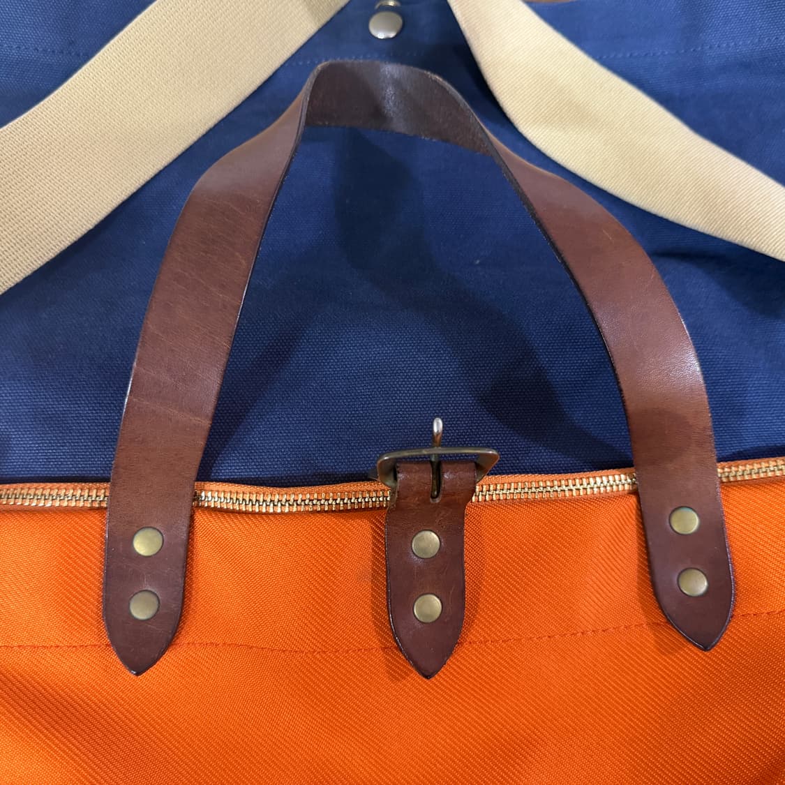 나나미카 캔버스 브리프 케이스 토트백 오렌지 상품이미지4