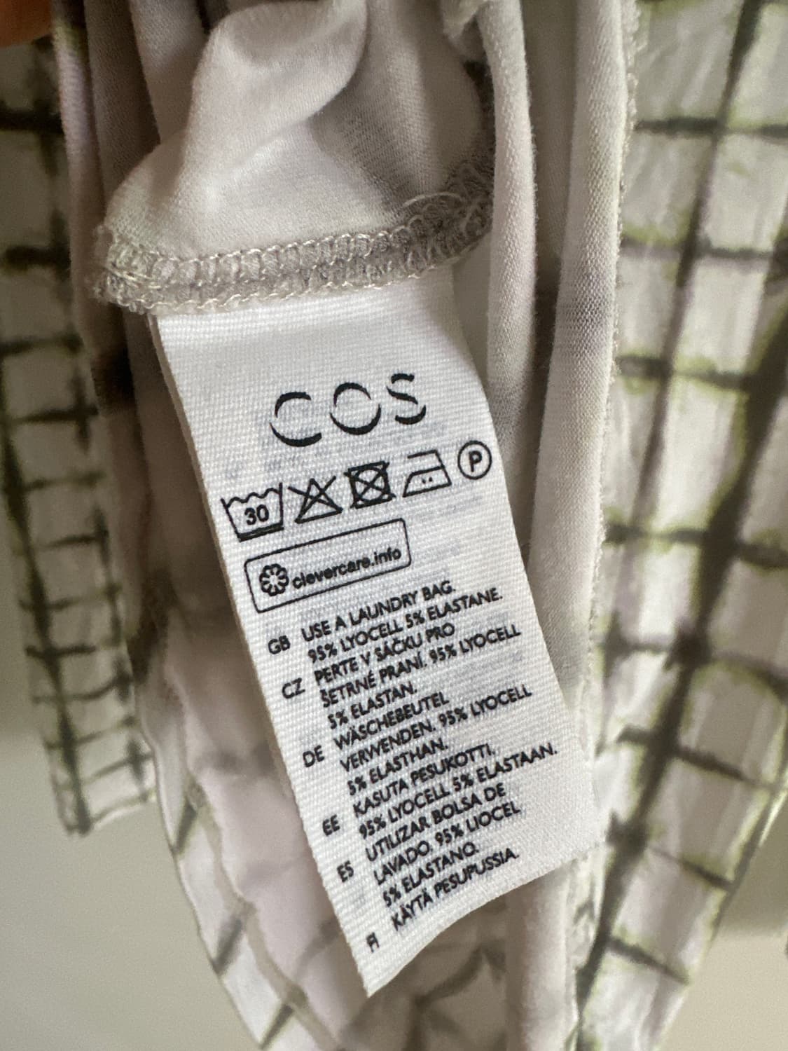 COS 여성 패턴 긴팔 탑 XS 상품이미지3