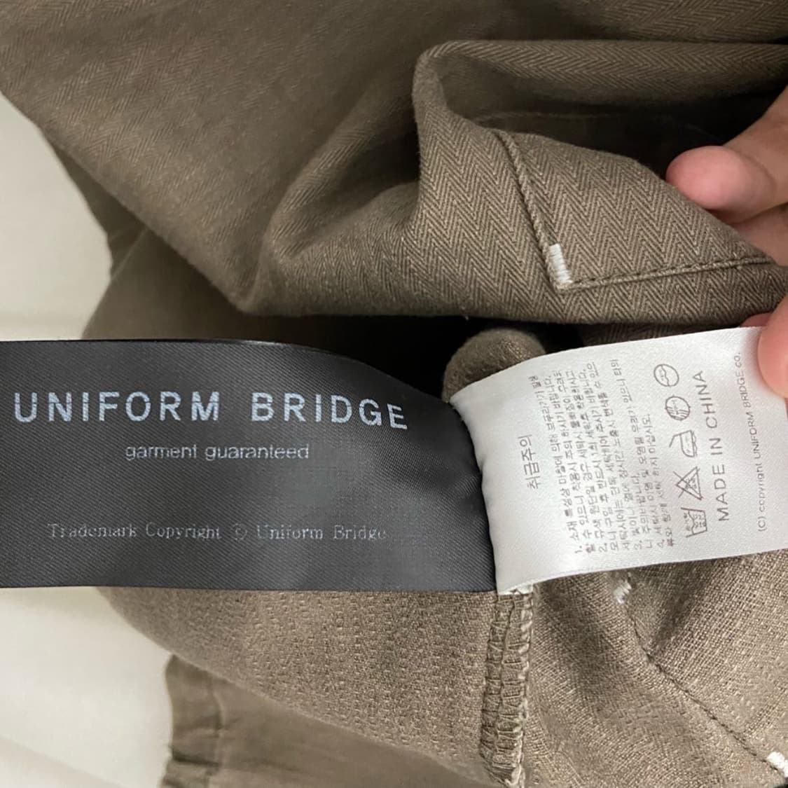 유니폼브릿지 브라운 코튼 아노락 상품이미지10