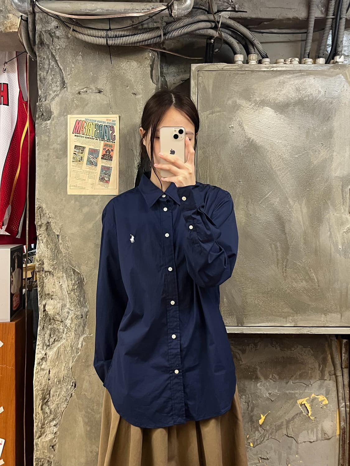 폴로 랄프로렌 셔츠 네이비 #csz535 상품이미지2